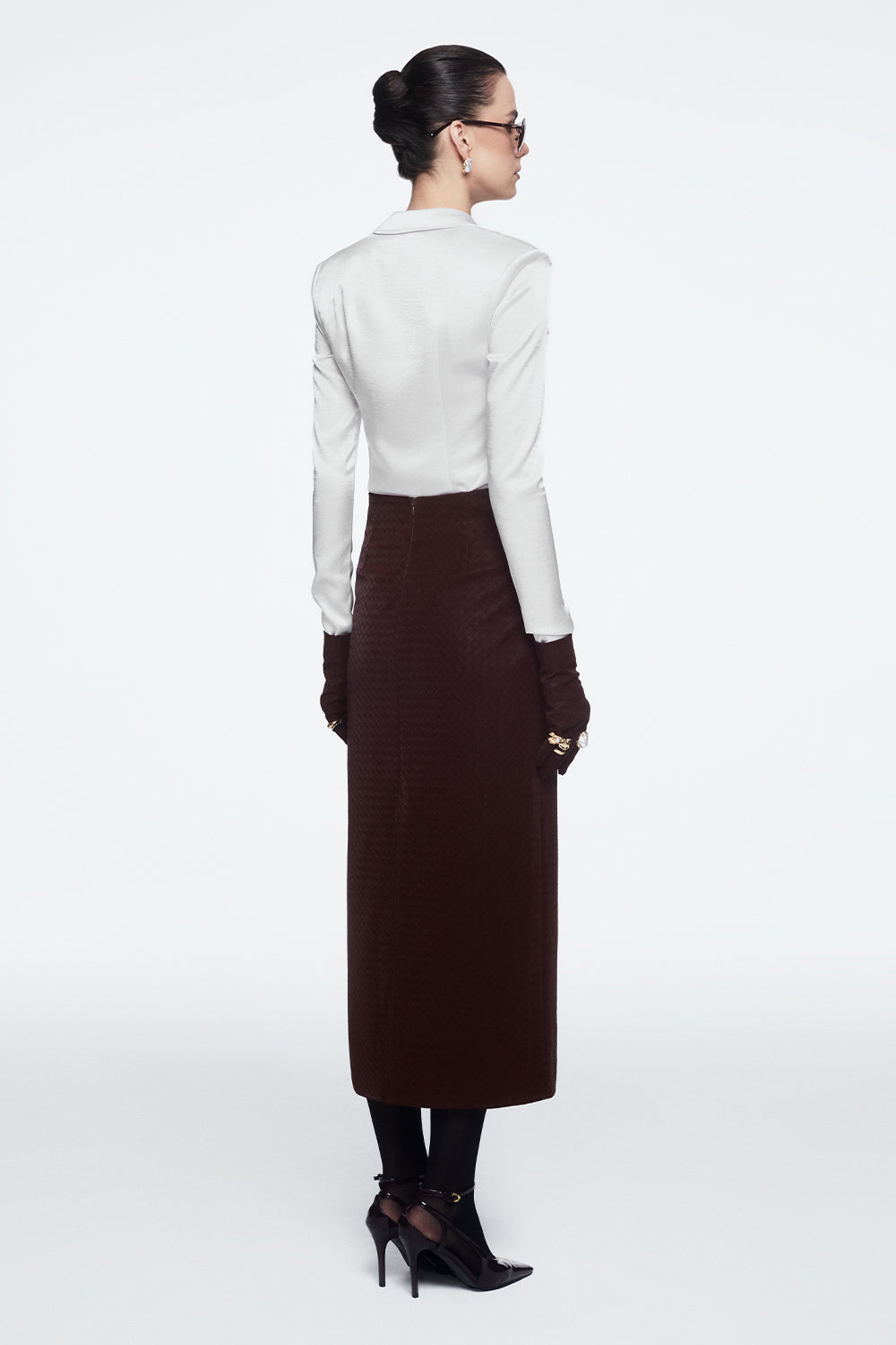 Elowen Straight Button Skirt