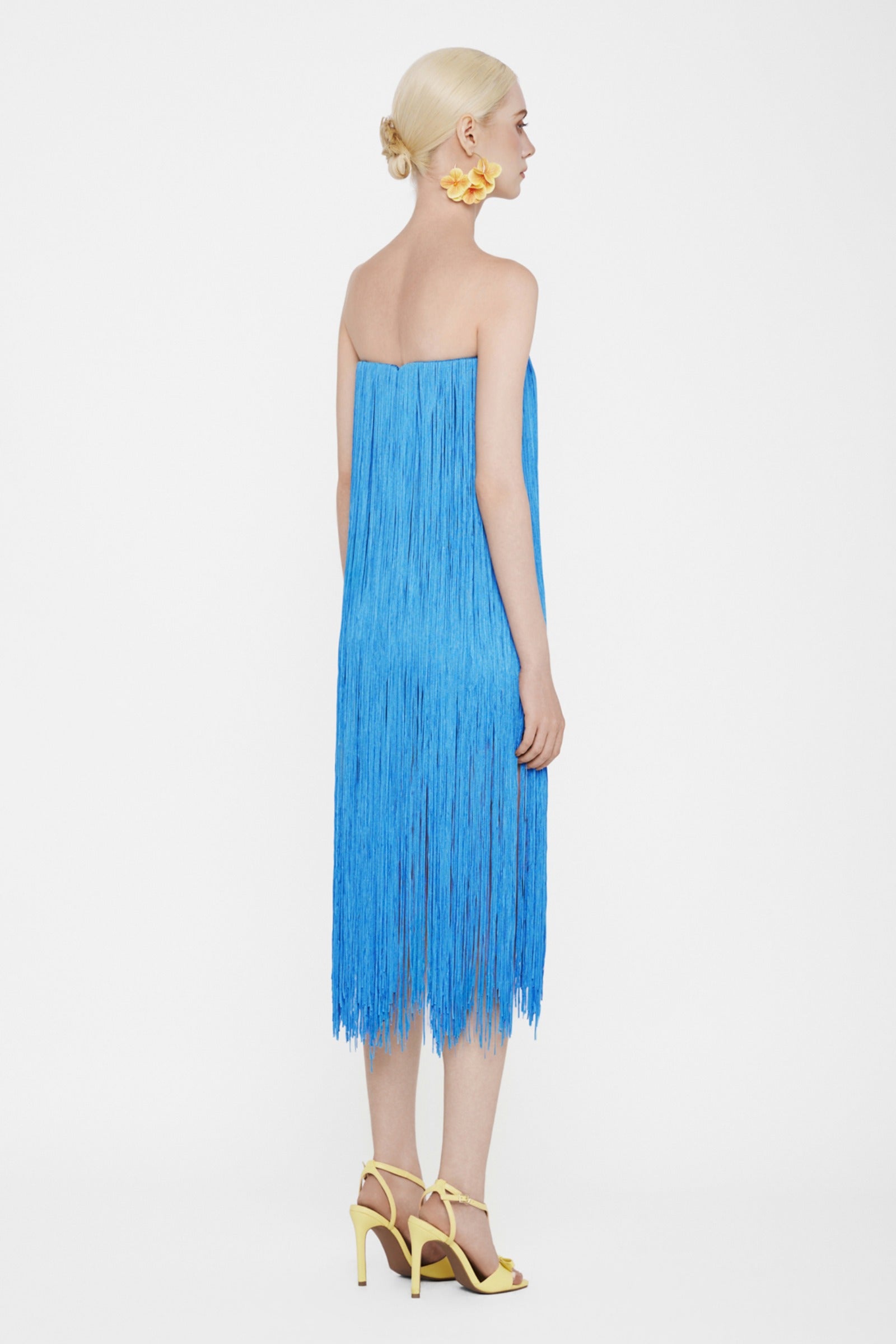 Violaine Fringe Midi Dress