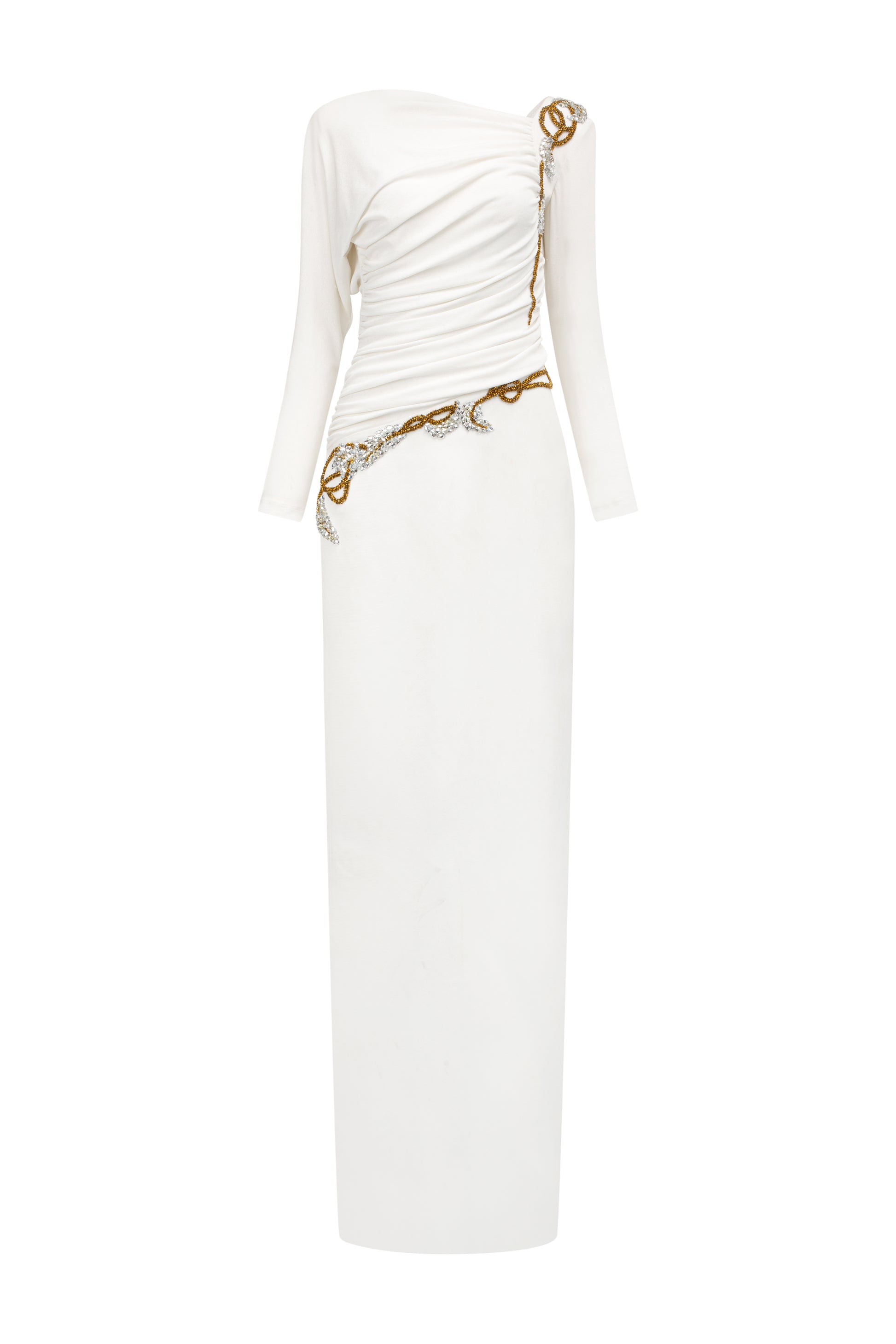 Natalie Ruched Maxi Dress