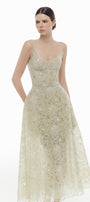 Coralie Scoop Applique Midi Dress - MEAN BLVD