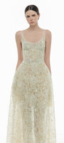 Coralie Scoop Applique Midi Dress - MEAN BLVD