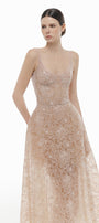 Coralie Scoop Applique Midi Dress - MEAN BLVD