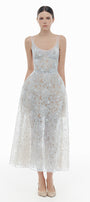 Coralie Scoop Applique Midi Dress - MEAN BLVD