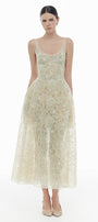 Coralie Scoop Applique Midi Dress - MEAN BLVD