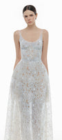 Coralie Scoop Applique Midi Dress - MEAN BLVD