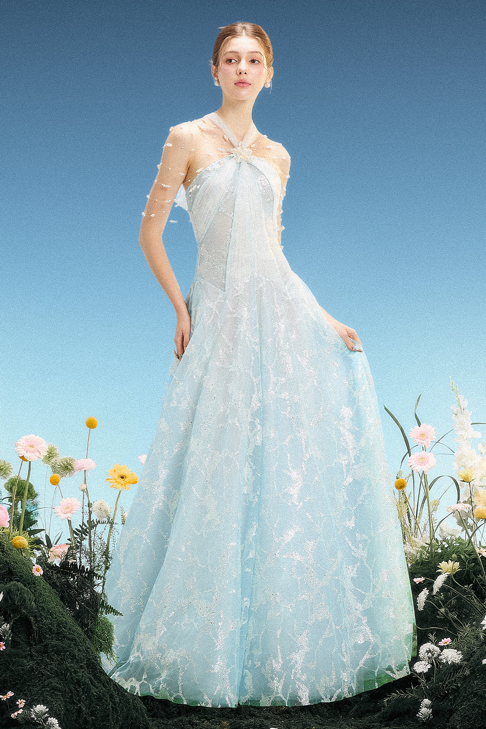 Cordelia Halter Maxi Dress - MEAN BLVD