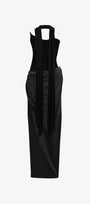 Architectural Corset Silk Velvet Gown With Scarf & Gloves 4