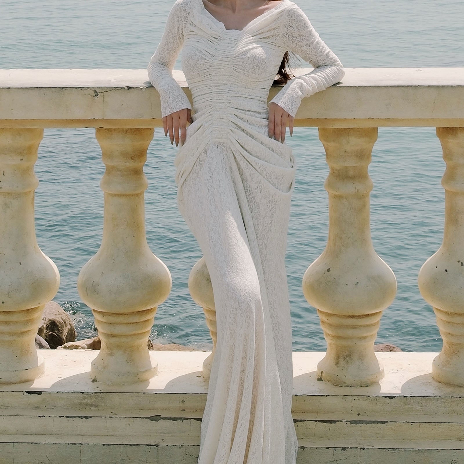 Corvea Ruched Maxi Dress - MEAN BLVD