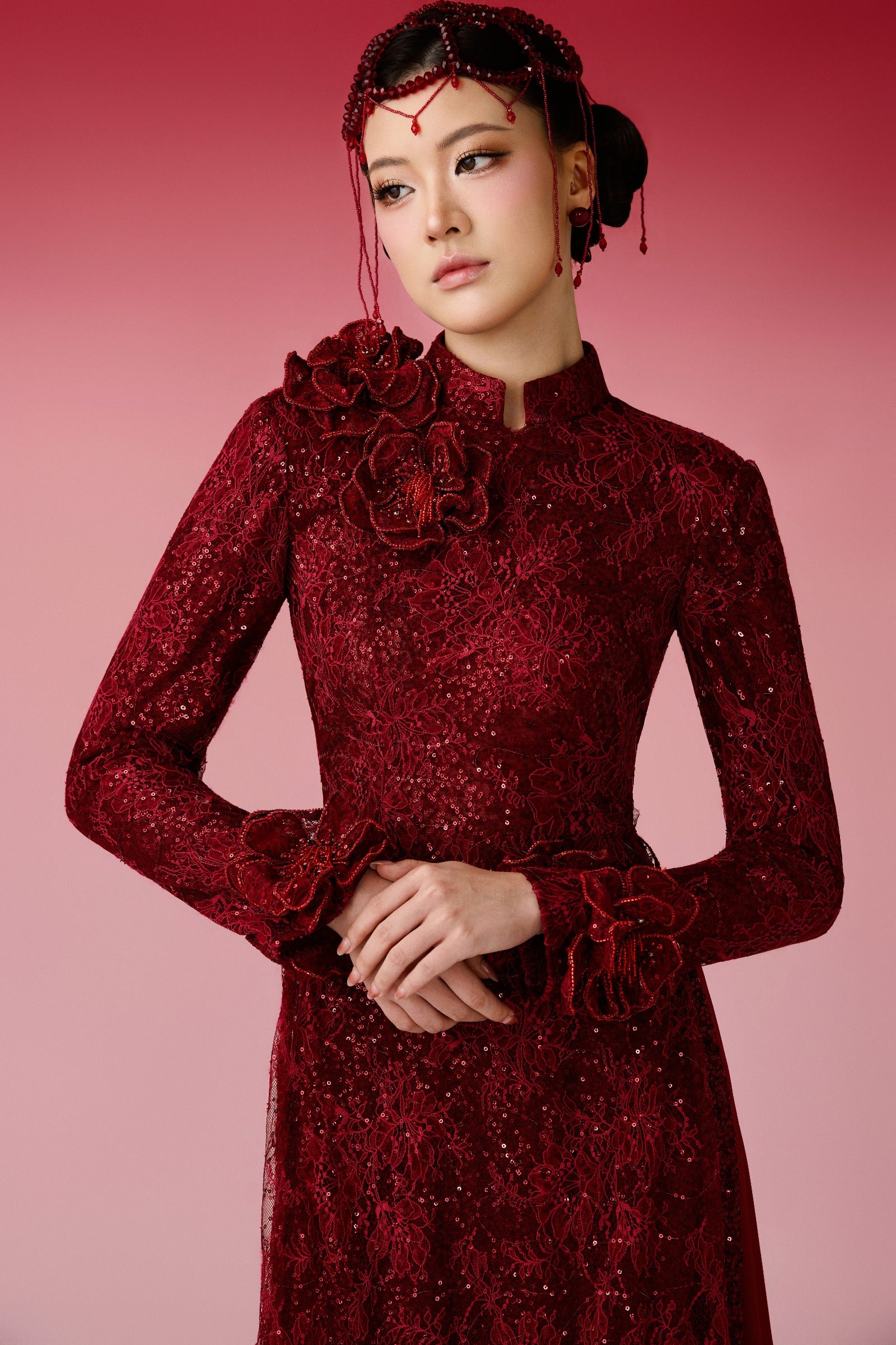 Hai Duong Mandarin Ao Dai Set