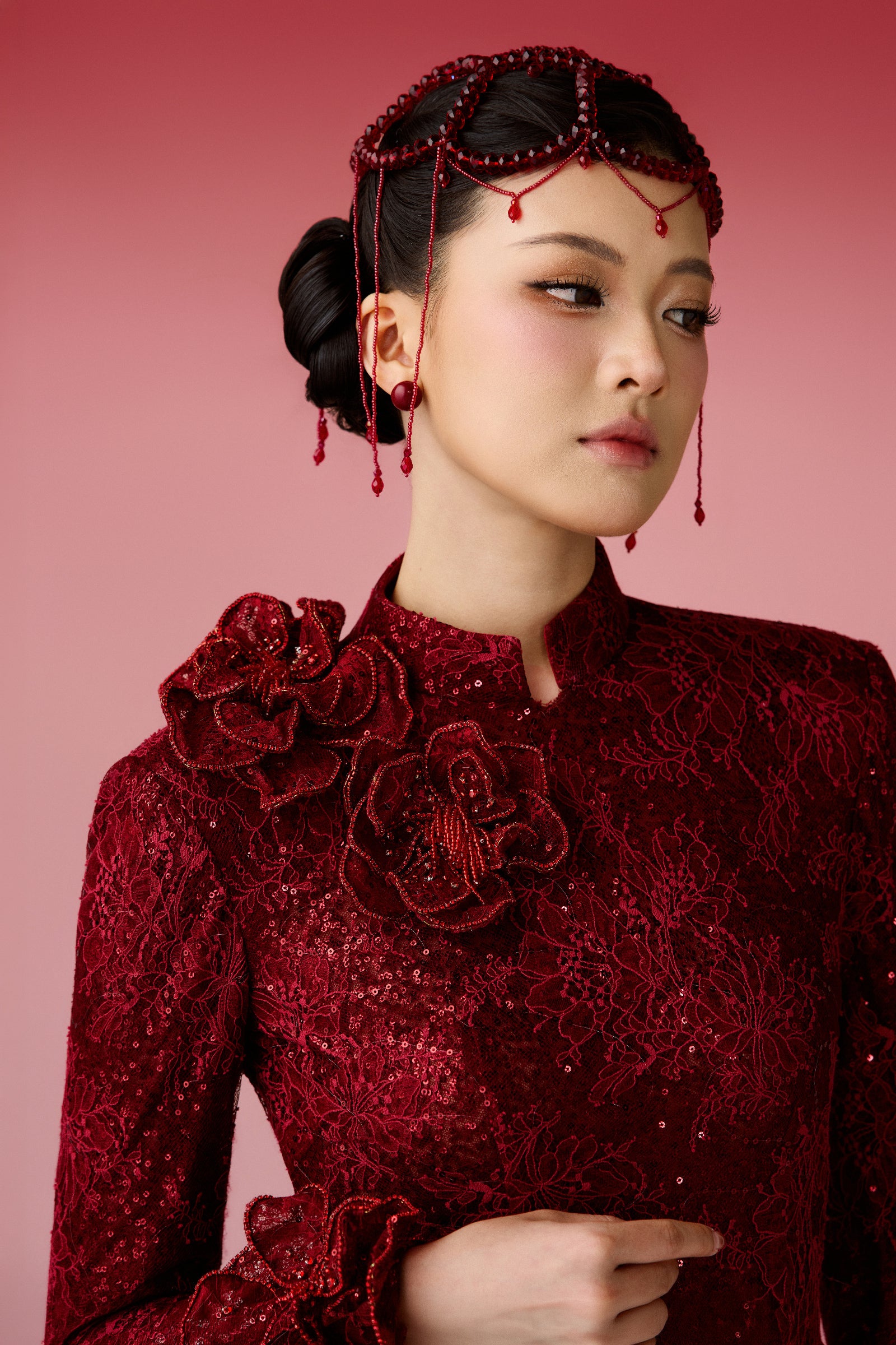 Hai Duong Mandarin Ao Dai Set
