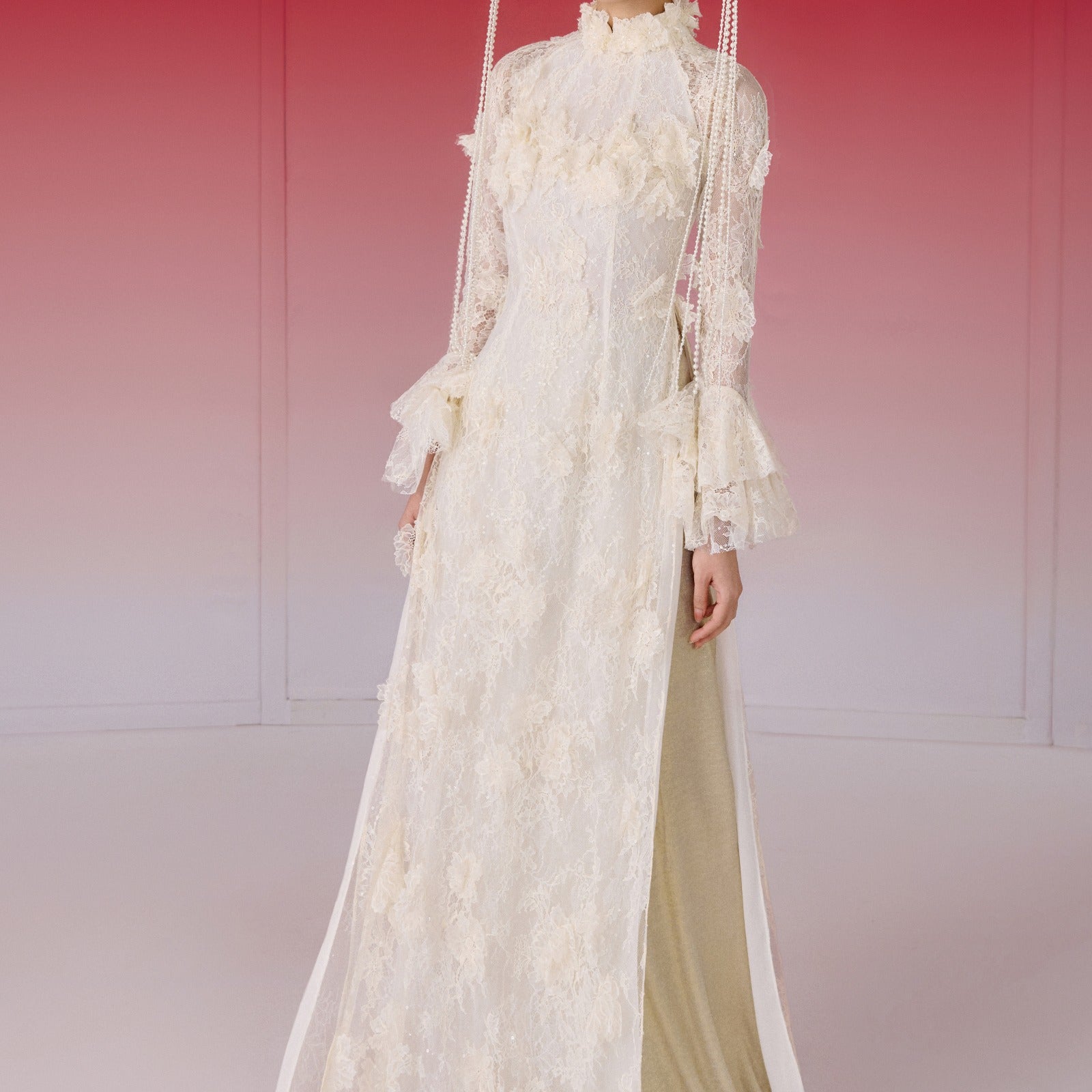 Phung Hy High Neck Ao Dai Set
