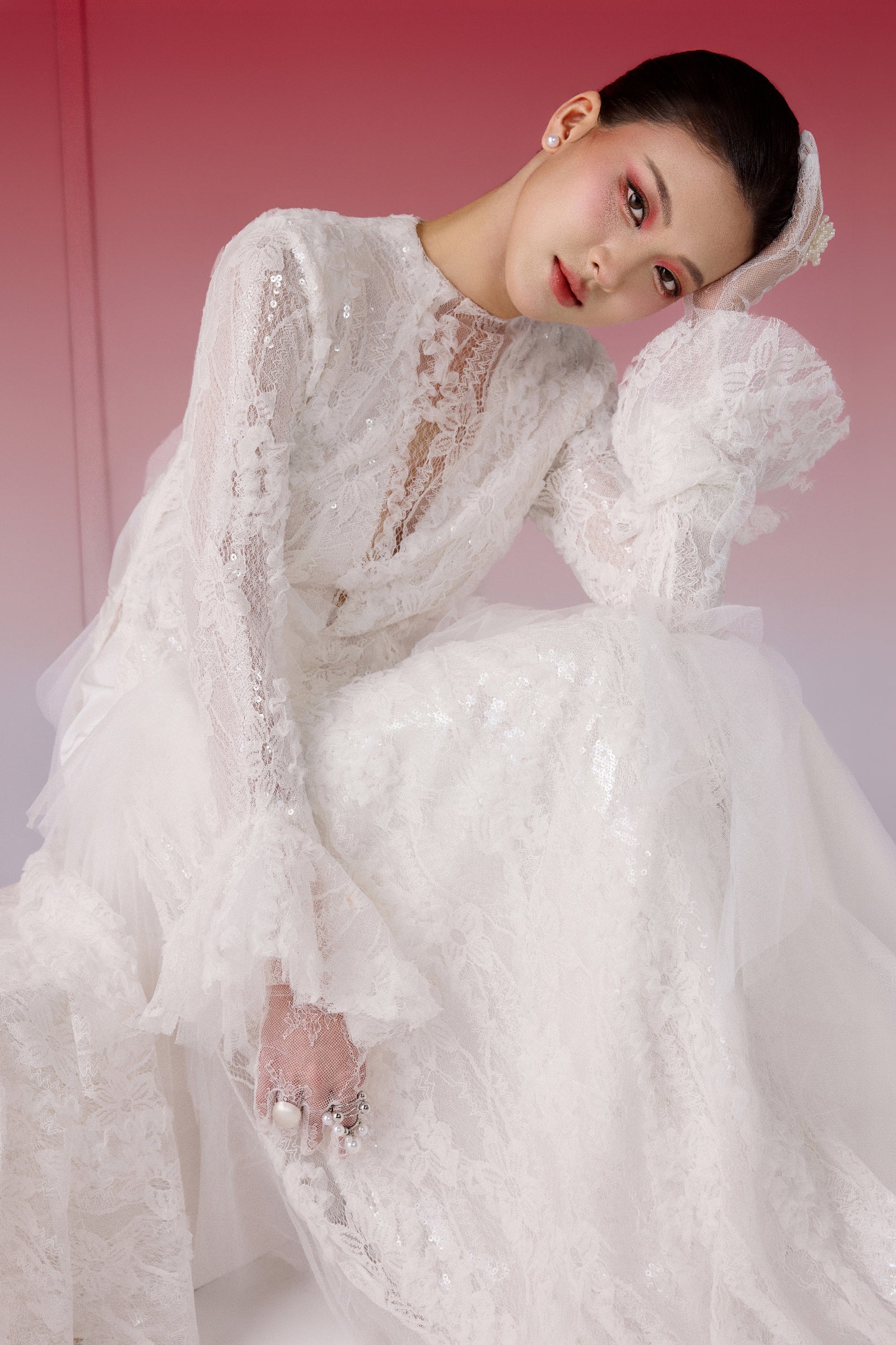Bach Chi Round Neck Ao Dai Set