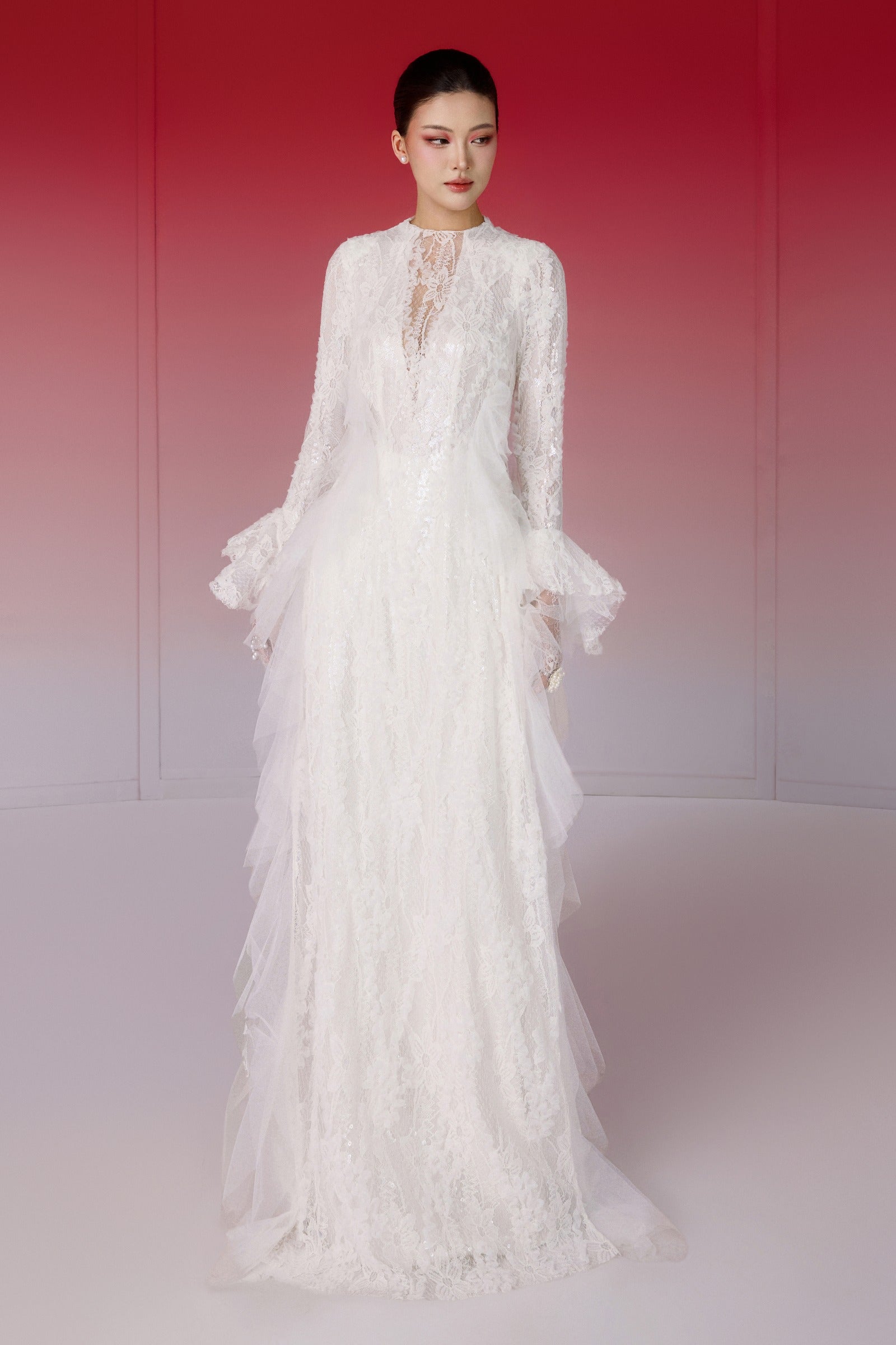 Bach Chi Round Neck Ao Dai Set