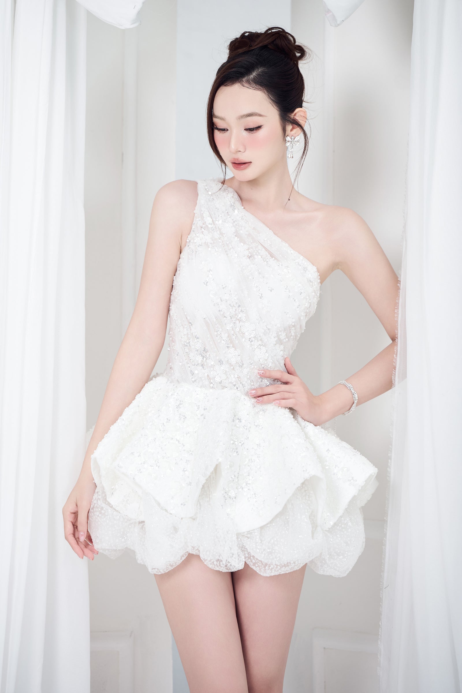 Crytal Bubble Mini Dress - MEAN BLVD