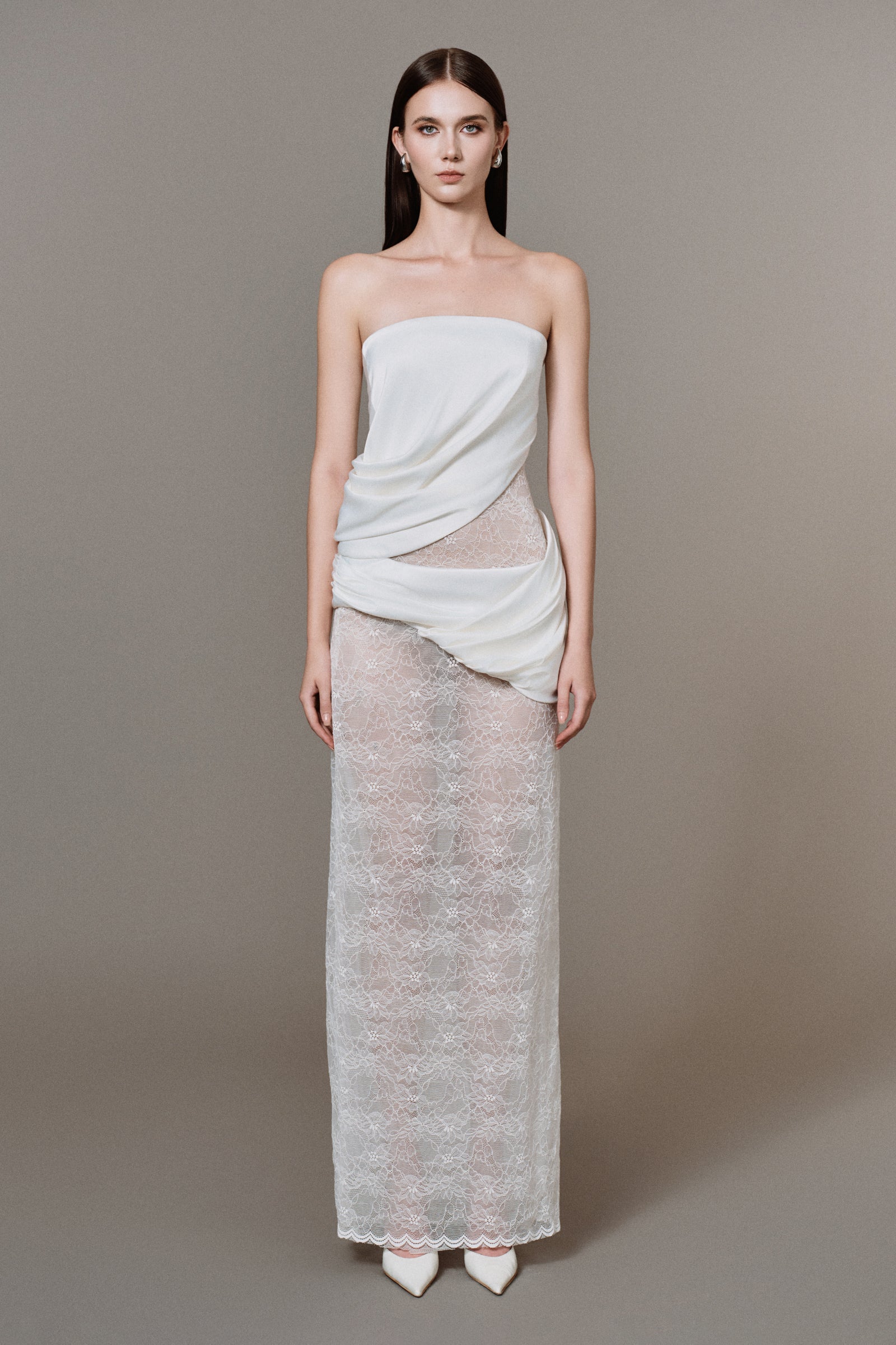 Cylia Draped Maxi Dress - MEAN BLVD