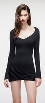 Cyrene Draped Mini Dress - MEAN BLVD