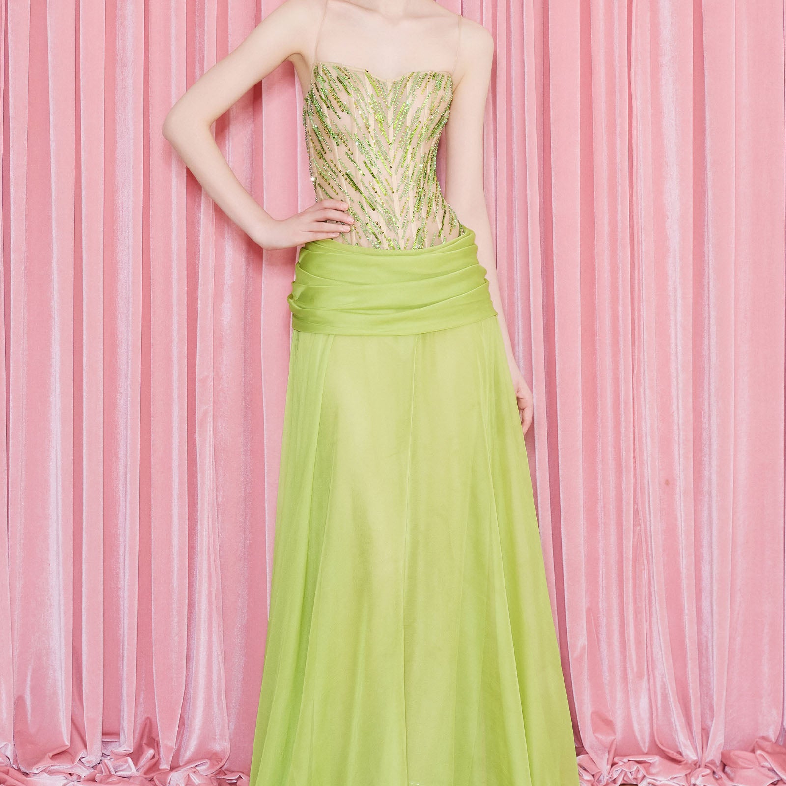 Cyrille Sequin Maxi Dress - MEAN BLVD