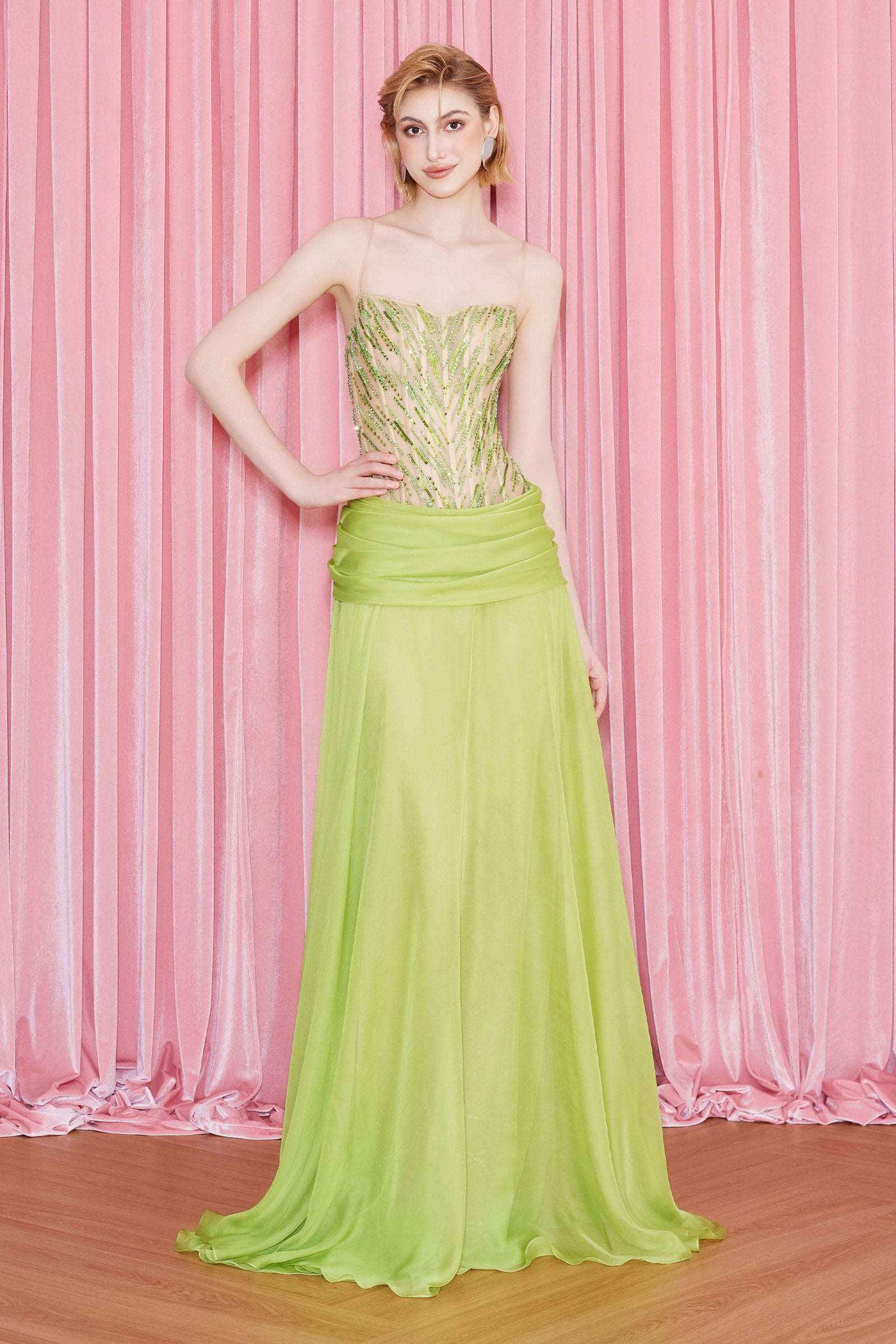 Cyrille Sequin Maxi Dress - MEAN BLVD
