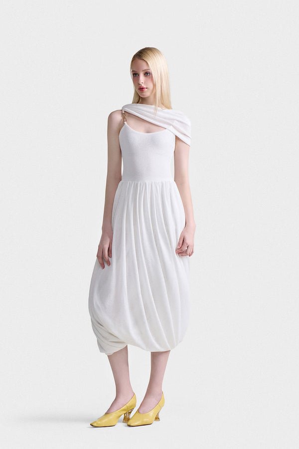 Hera Drape Midi Dress