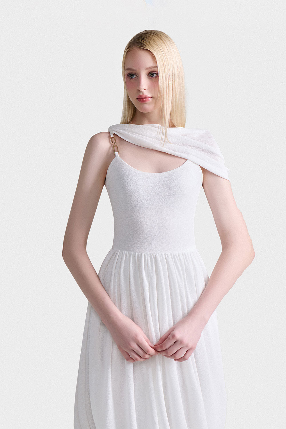 Hera Drape Midi Dress