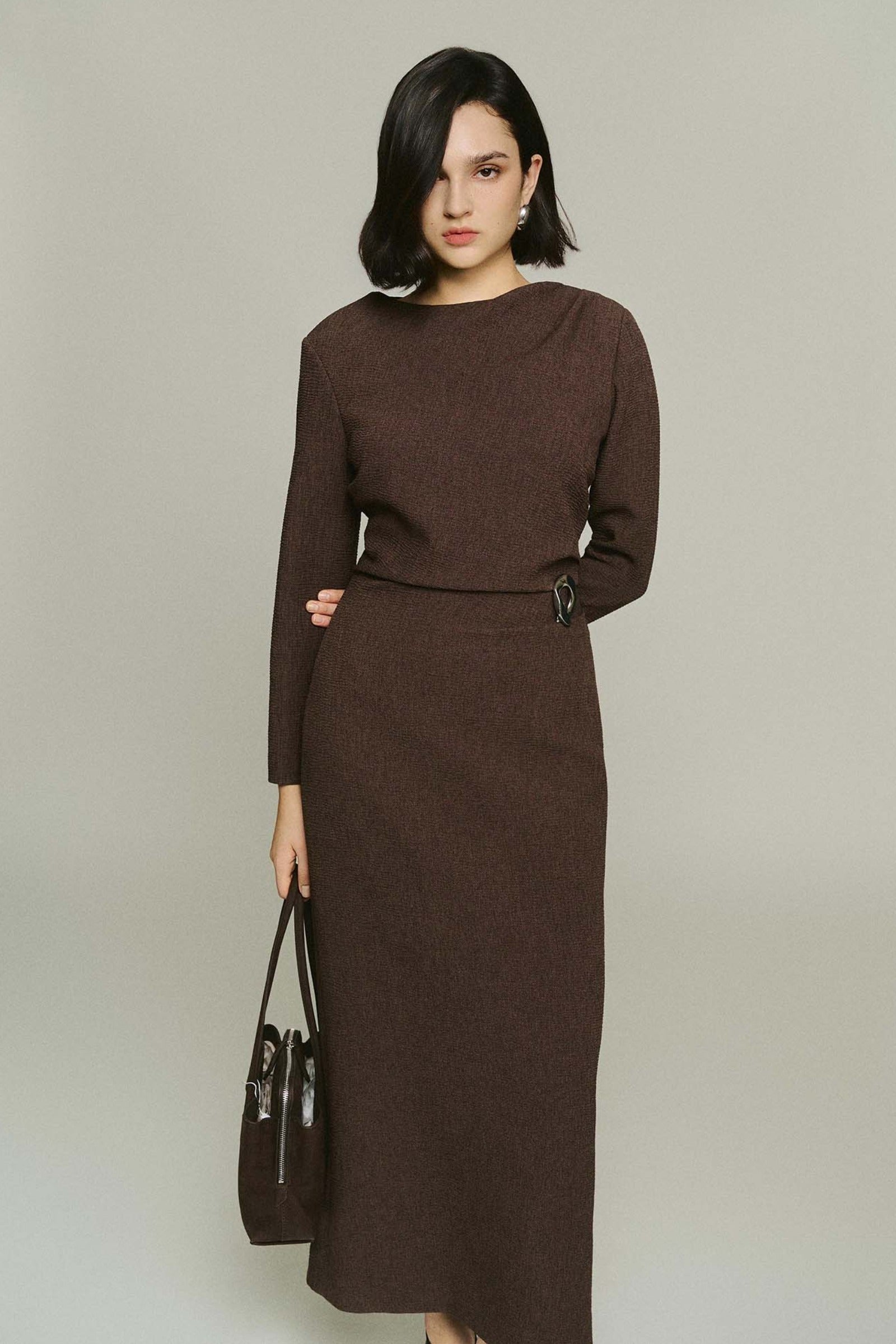 Larissa Round Neck Midi Dress