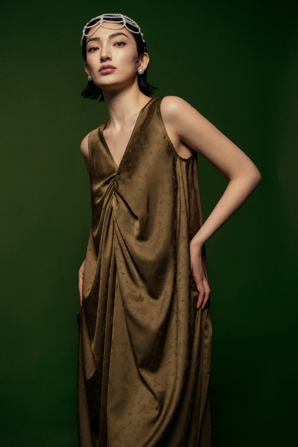 Phu Quy Tunic Sleeveless Silk Ankle Length Dress