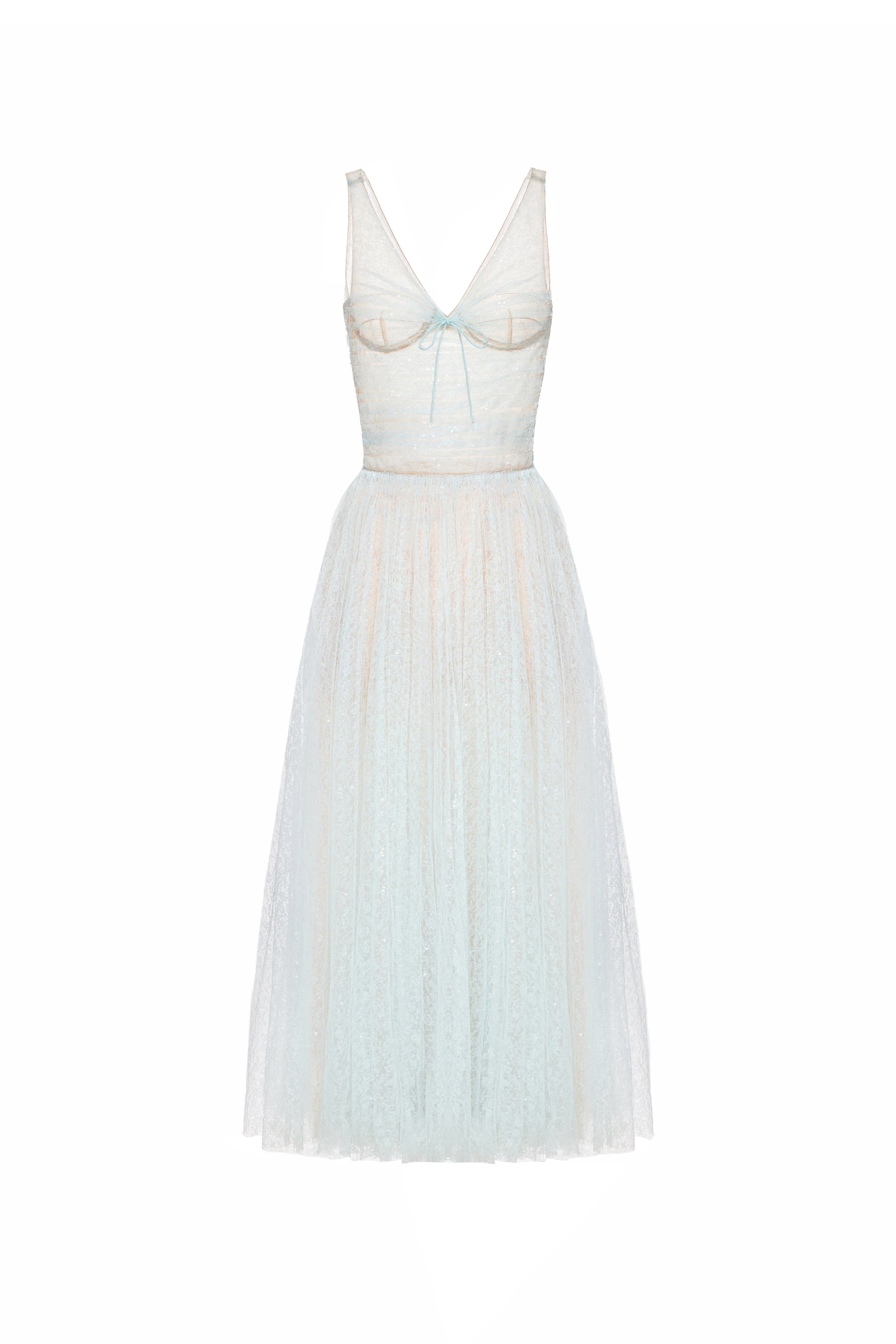 Vivienne V-Neck Sequin Midi Dress