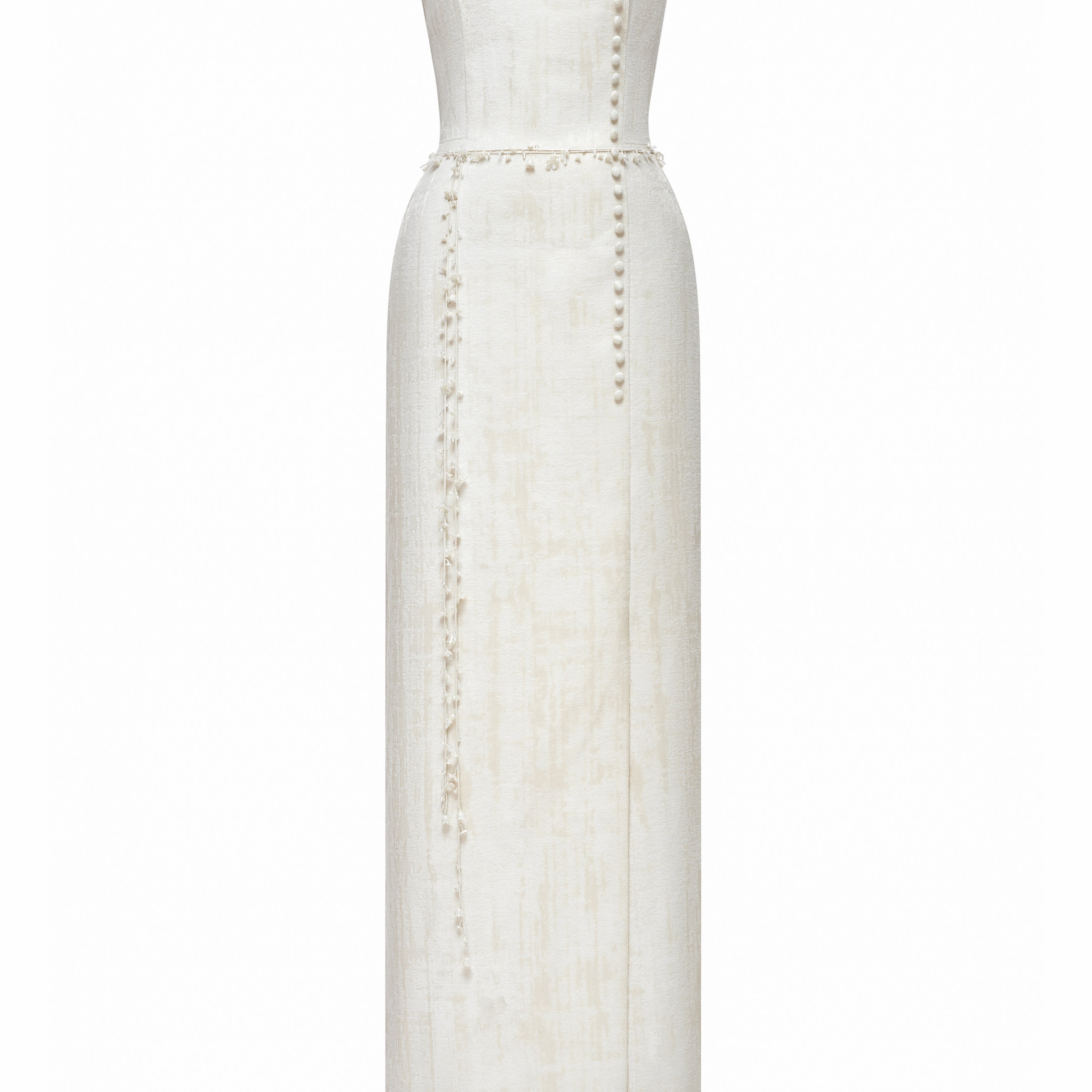 Violetta Sheath Button Maxi Dress