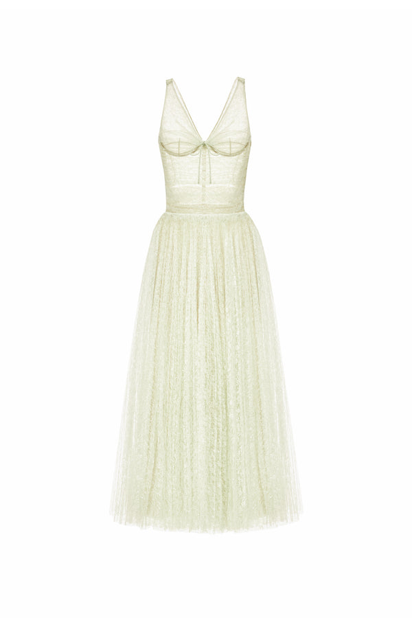 Vivienne V-Neck Sequin Midi Dress