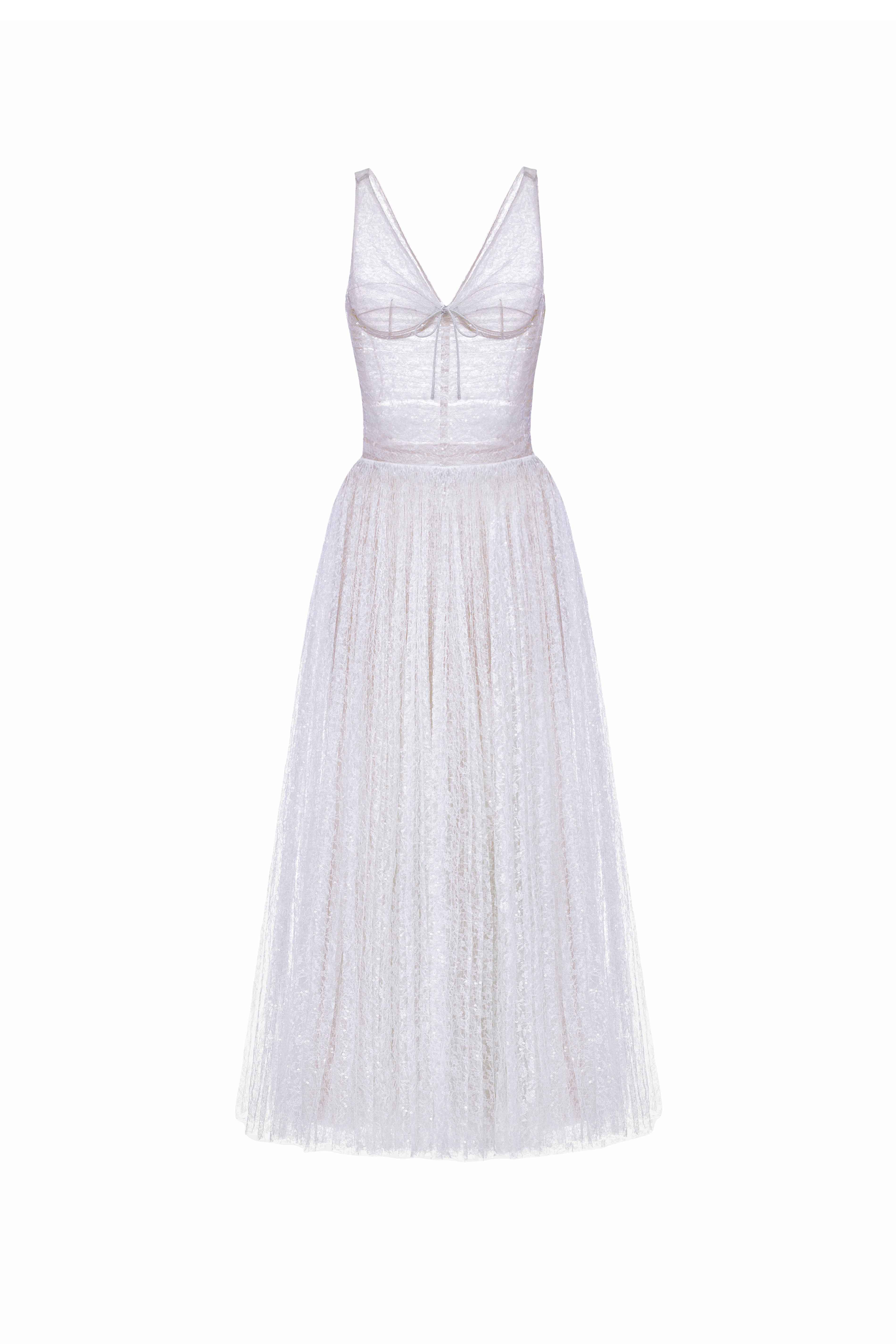 Vivienne V-Neck Sequin Midi Dress