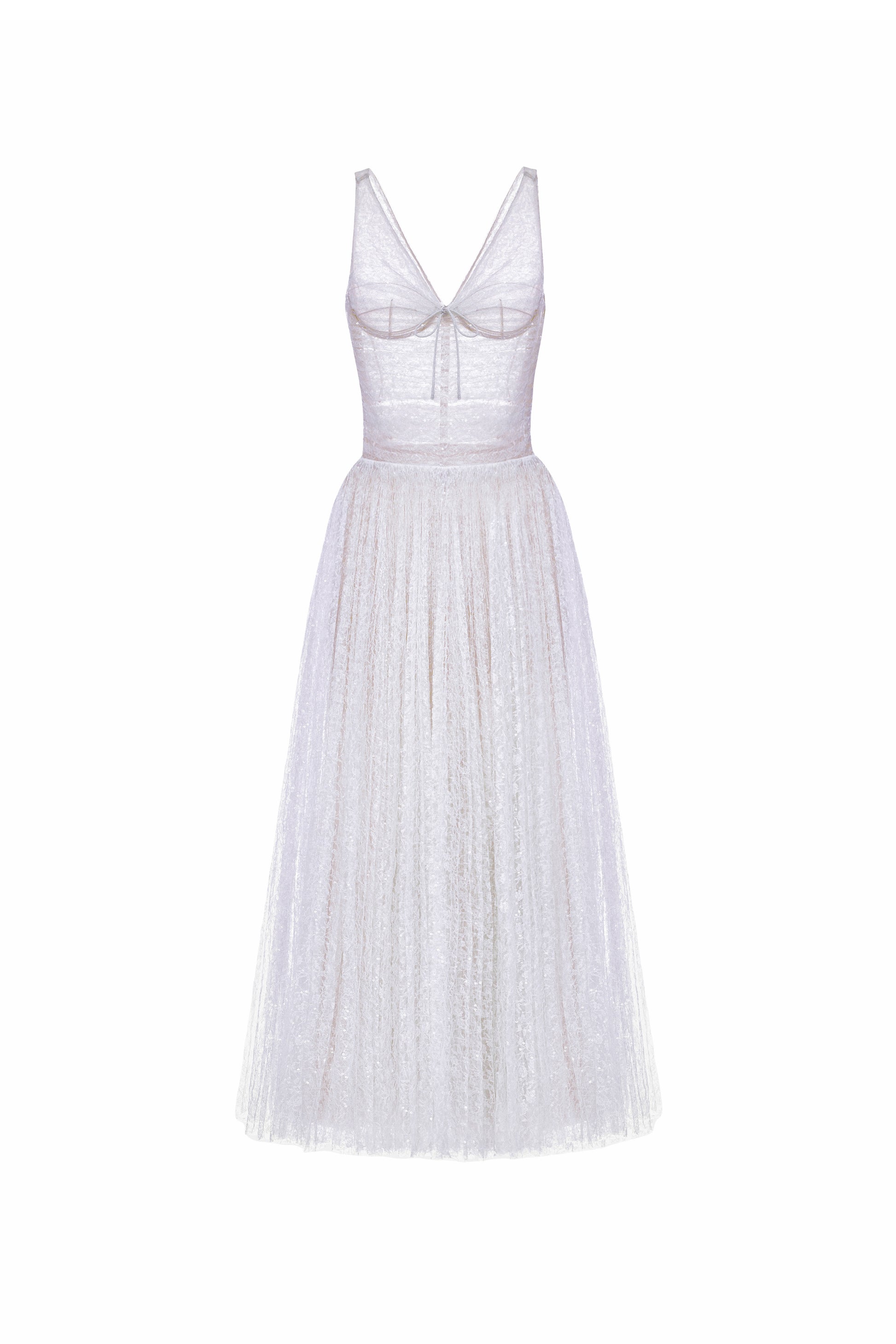 Vivienne V-Neck Sequin Midi Dress