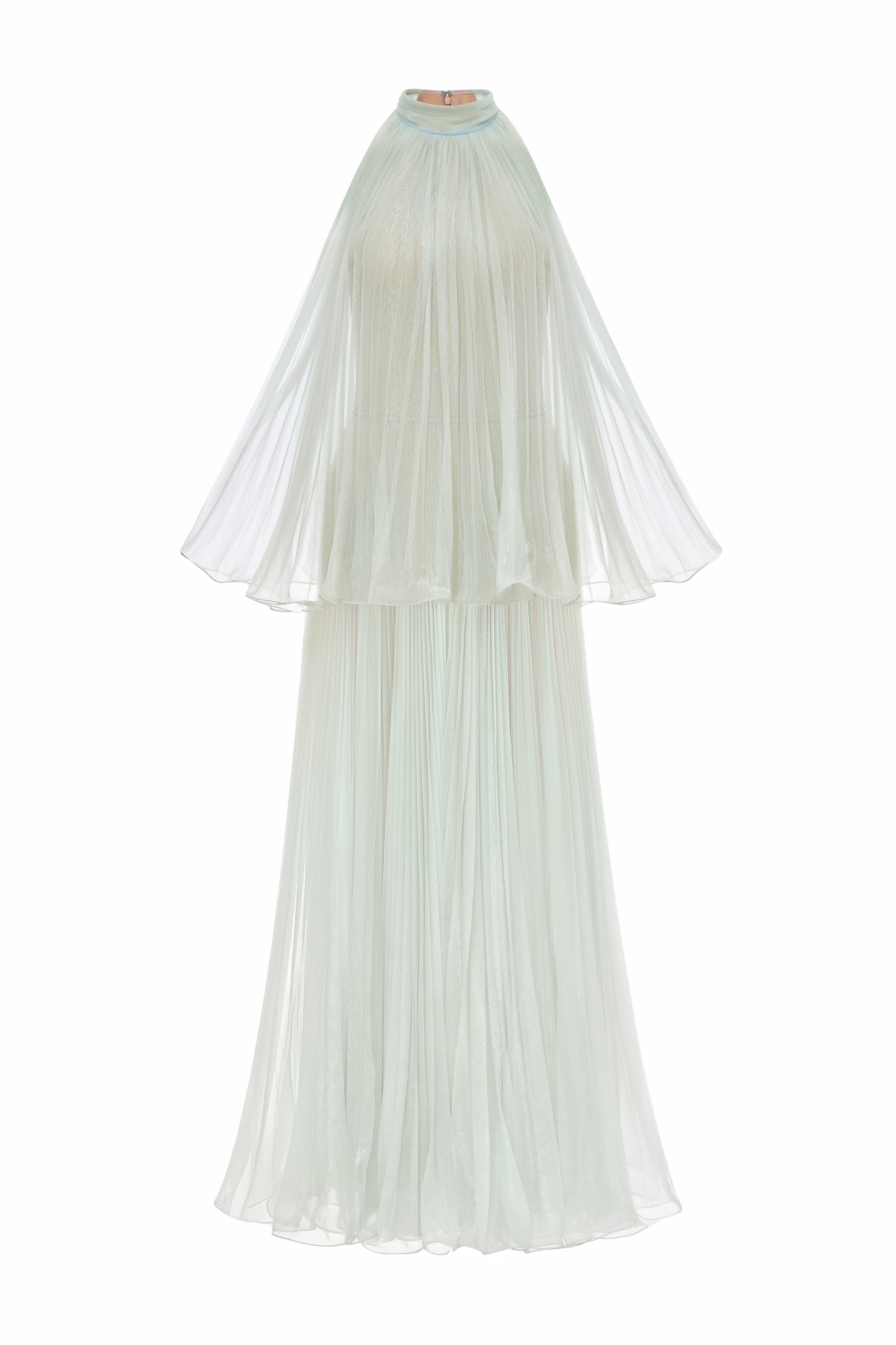 Margaux Halter Polyester Maxi Dress