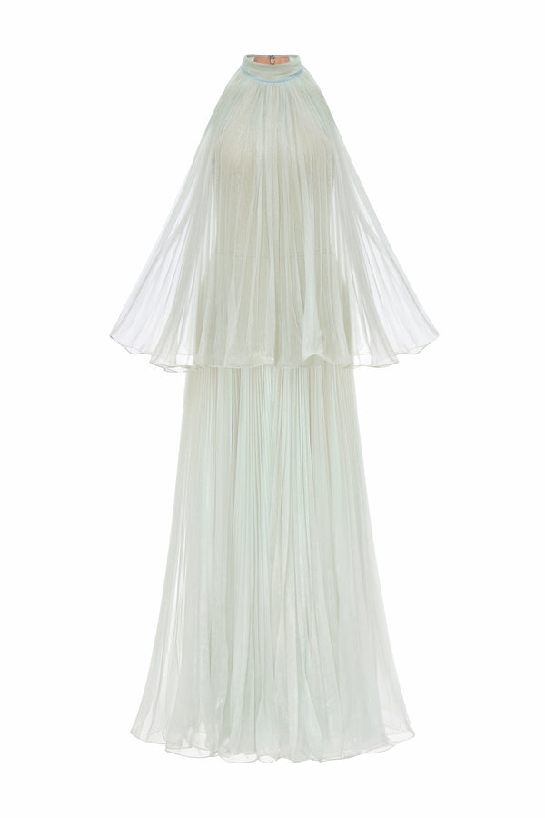 Margaux Halter Polyester Maxi Dress