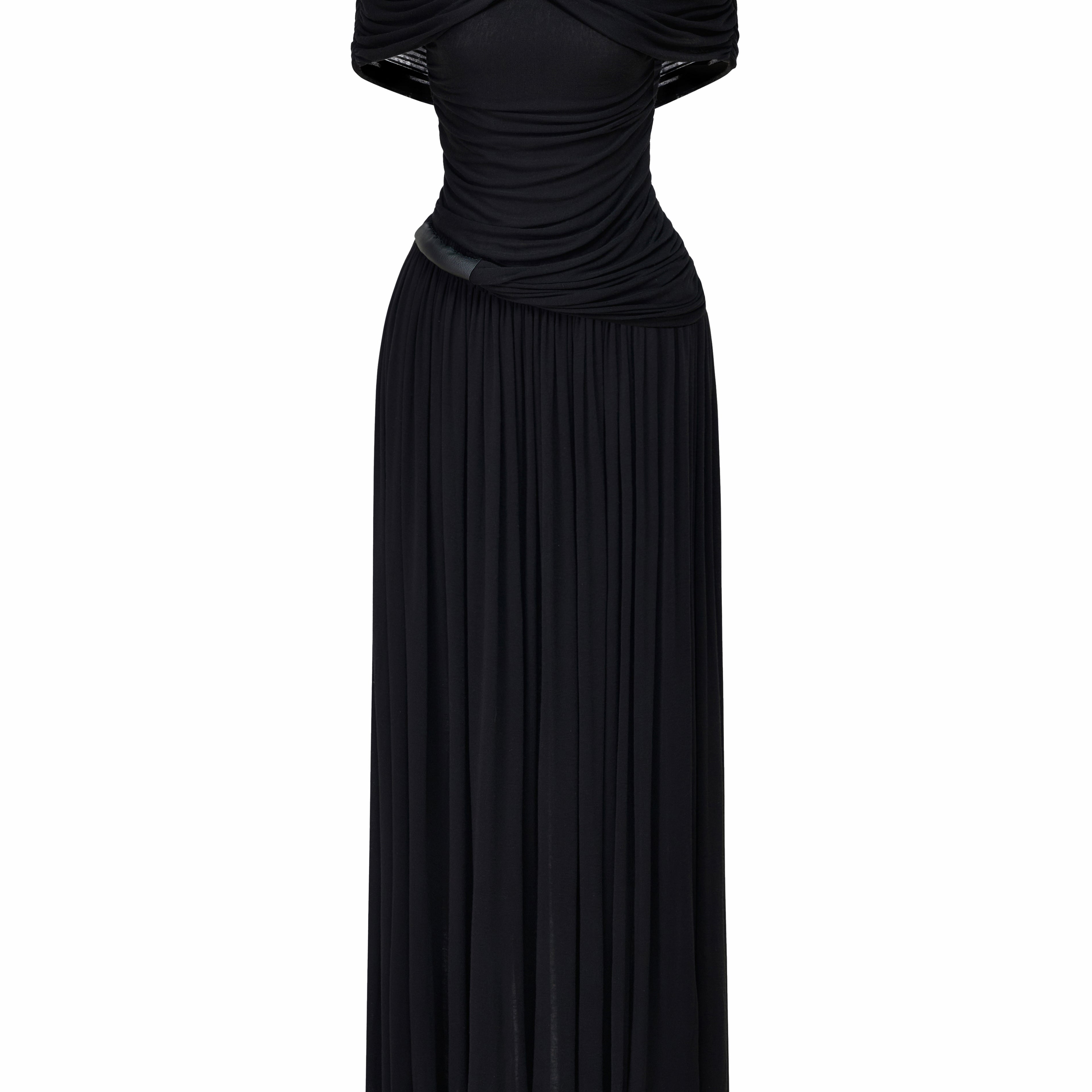 Aurélie Cape Draped Maxi Dress
