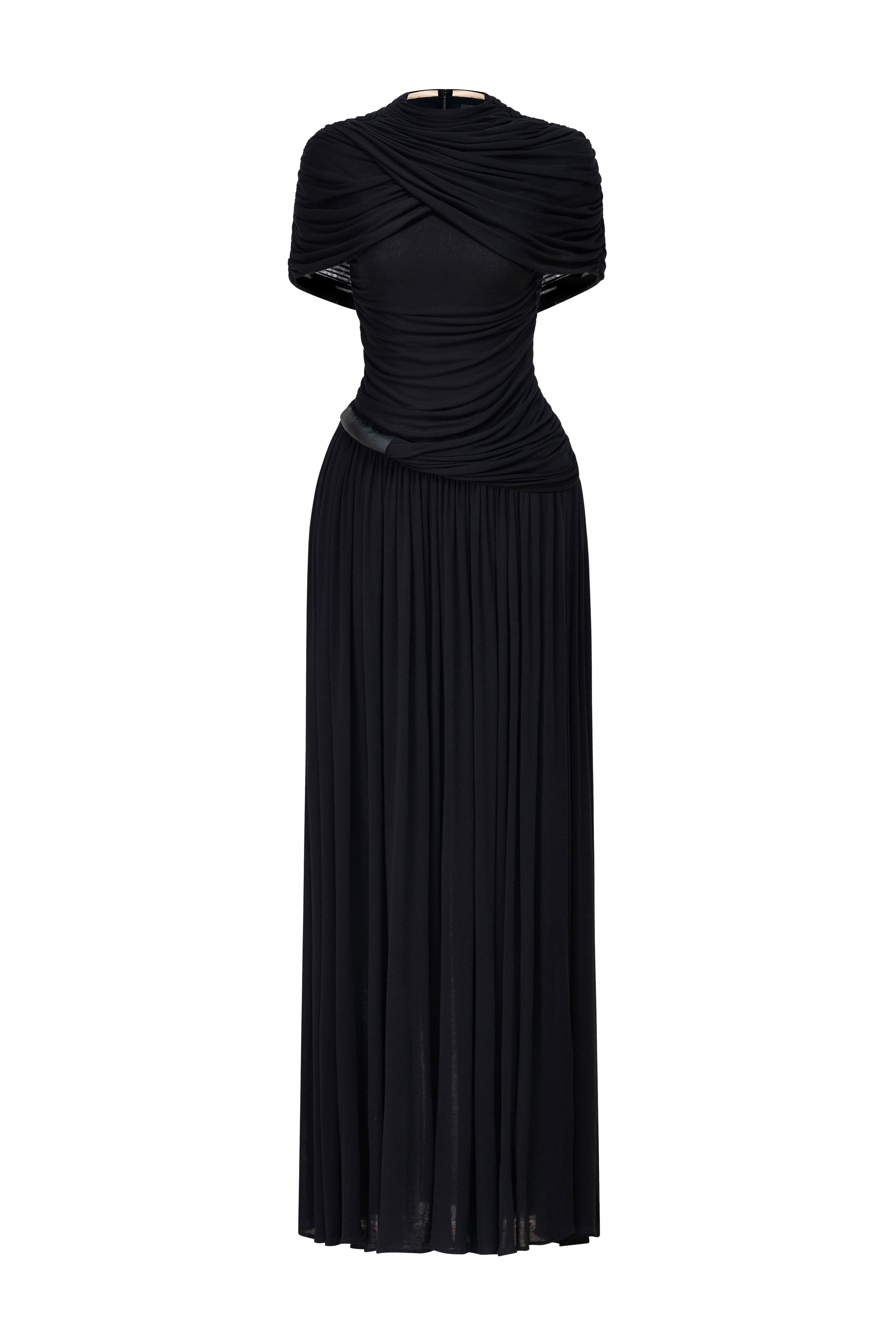 Aurélie Cape Draped Maxi Dress