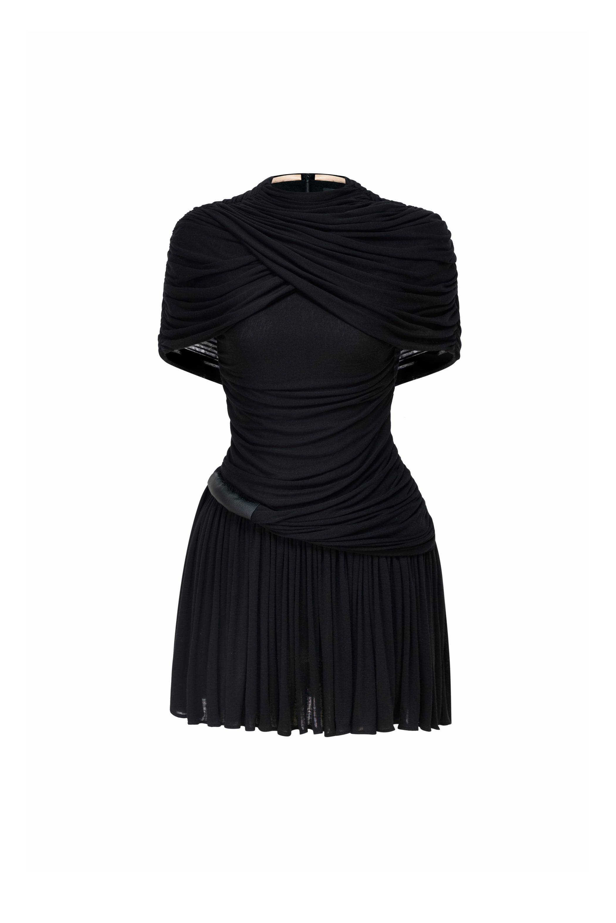 Serena Cape Draped Mini Dress