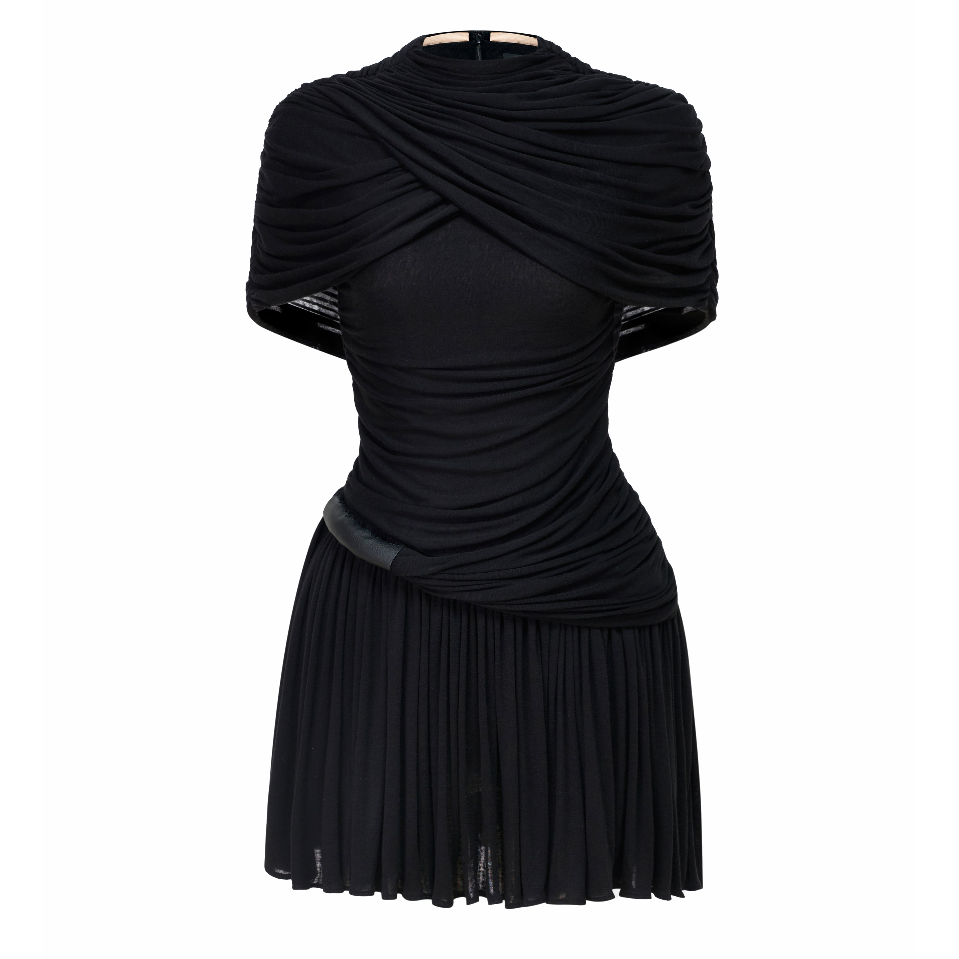 Serena Cape Draped Mini Dress