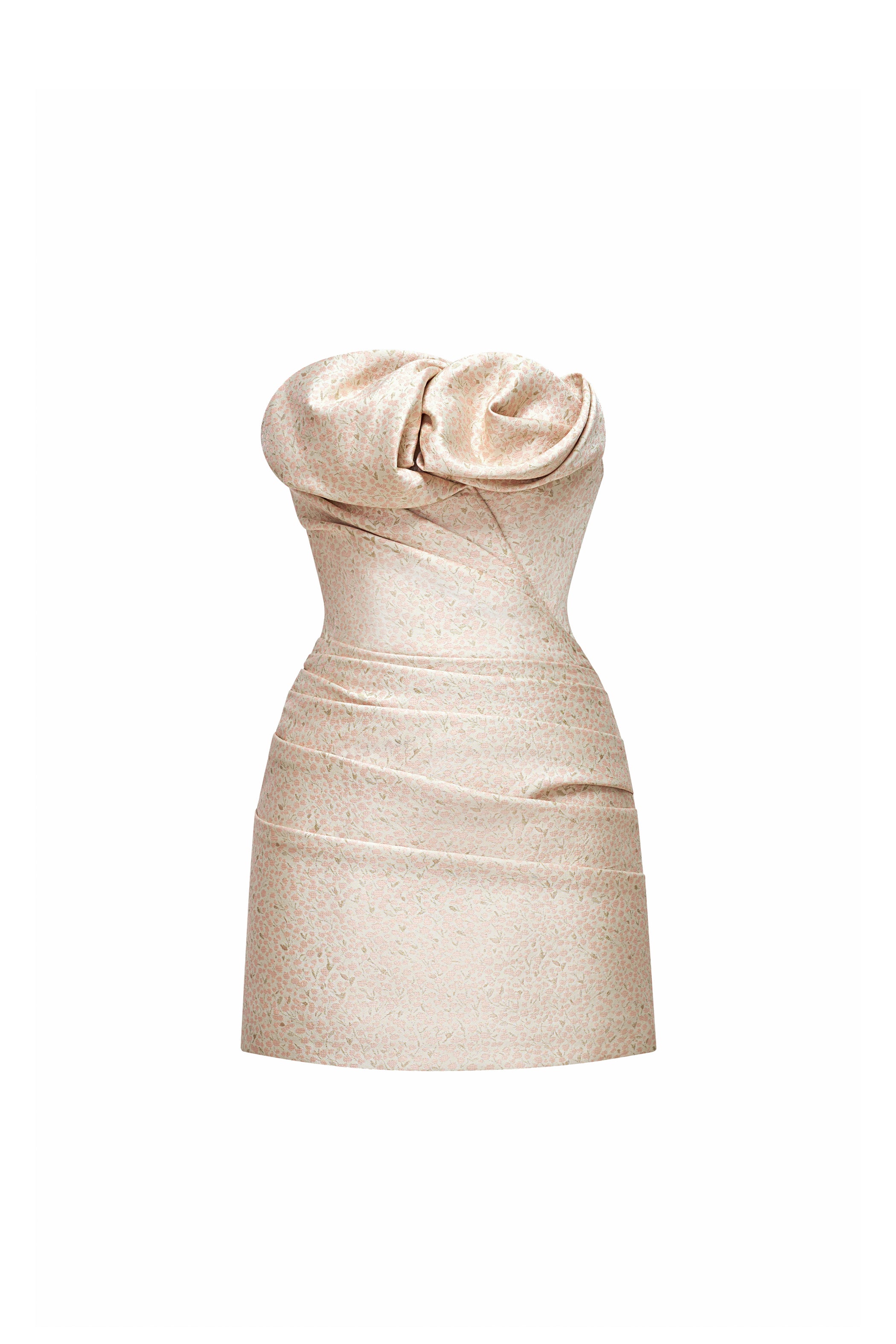 Aurianne Curved Draped Mini Dress