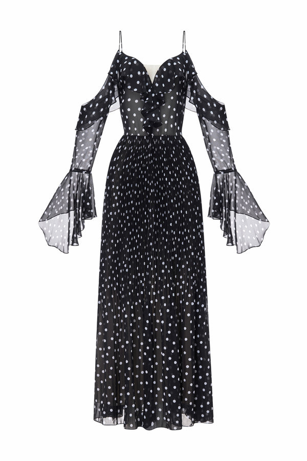 Beatrice Sweetheart Ruffle Maxi Dress