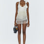 Brassidium Layered Halter Neck Organza Mini Dress