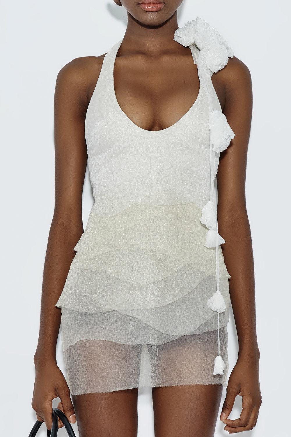 Lillian String Floral Brooch