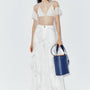 Cedar Drop Waist See-Through Chiffon Floor Length Dress