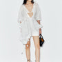 Cherry Asymmetric Ruffled Chiffon Short Length Jumpsuit