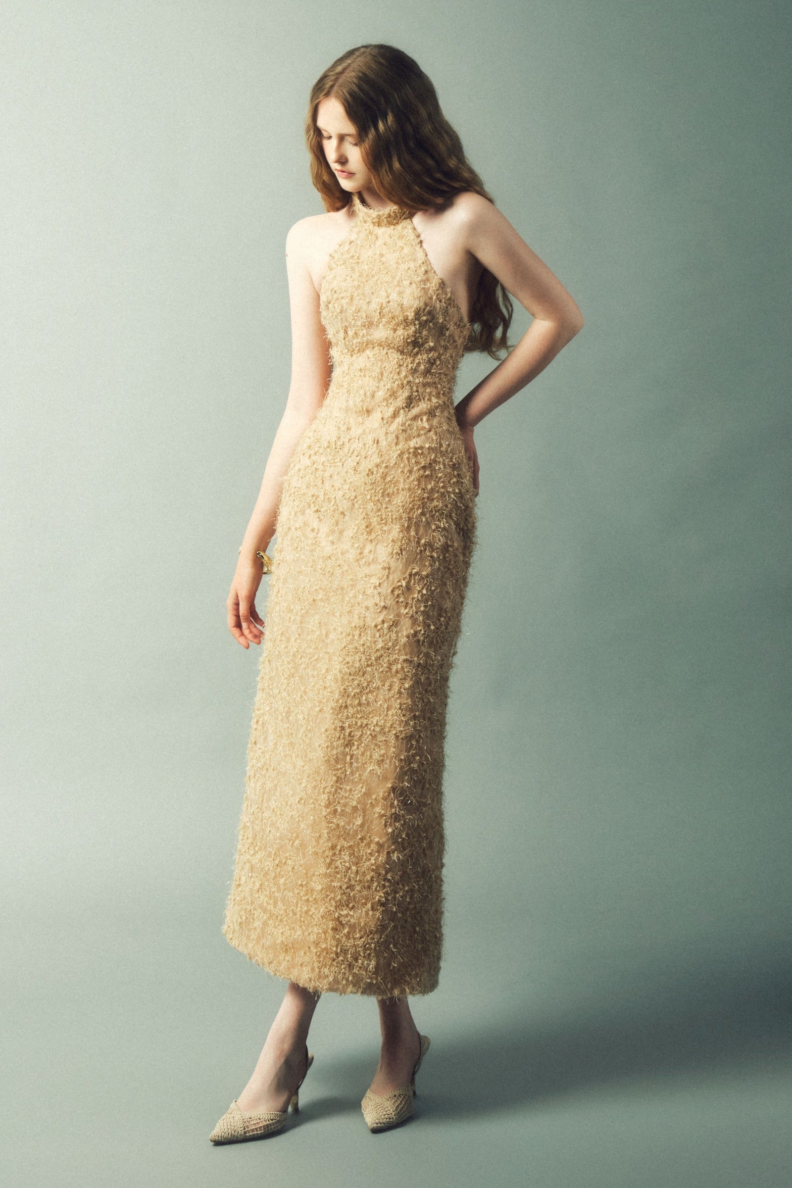 Rumi Faux Fur Midi Dress