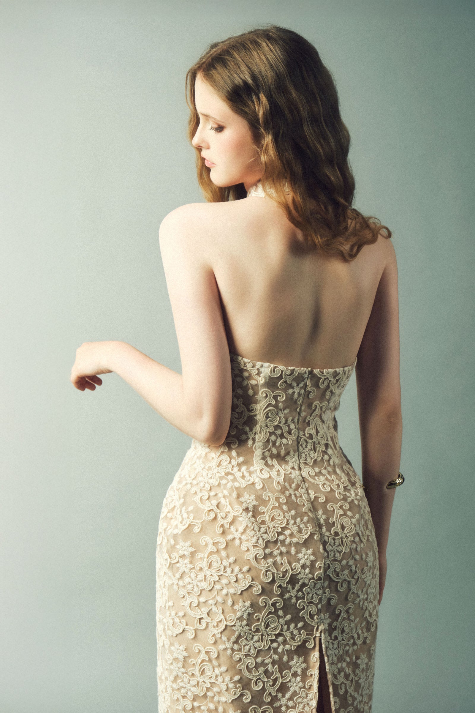 Alaia Lace Midi Dress