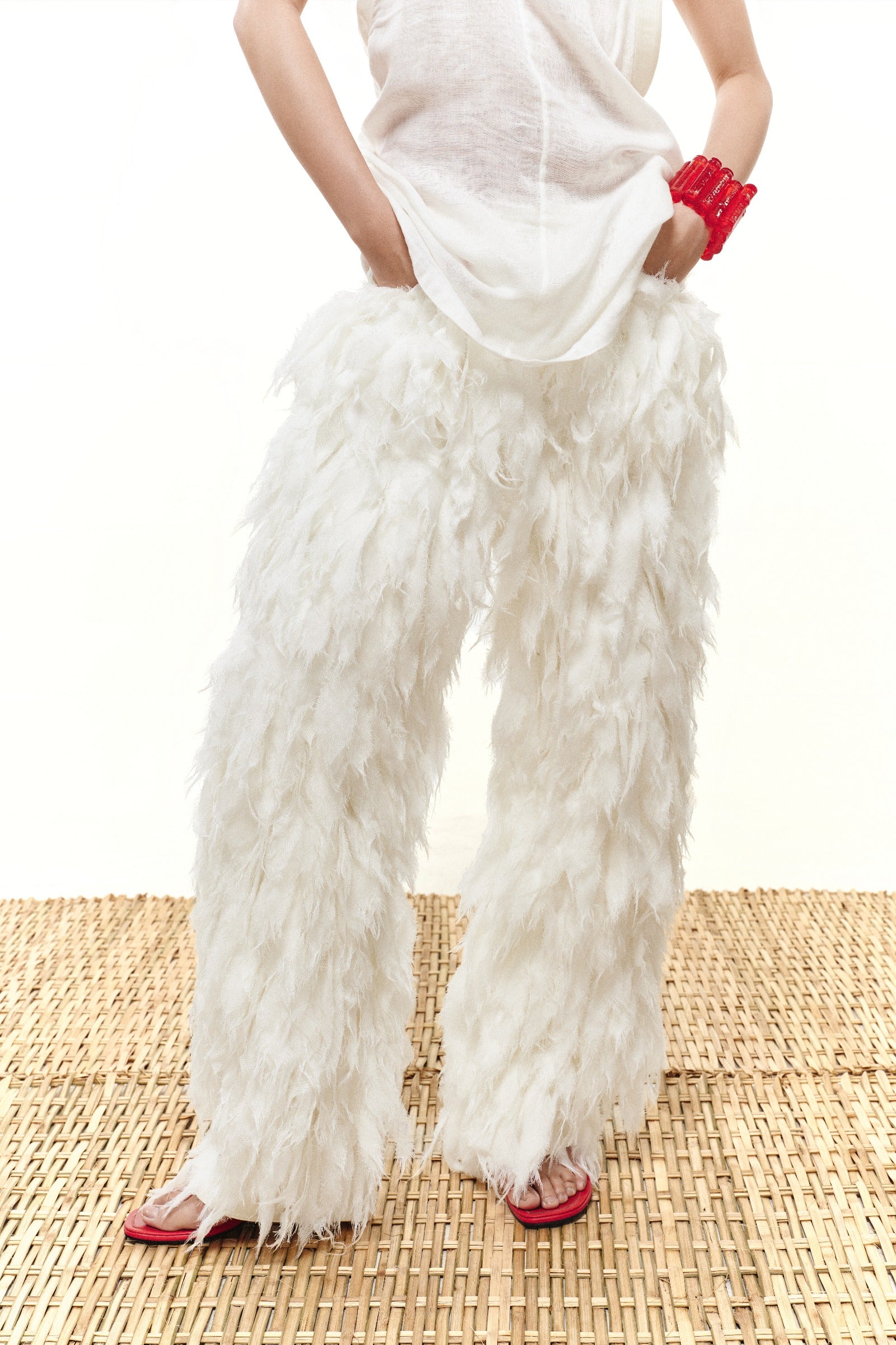 Orlisse Feather Pants