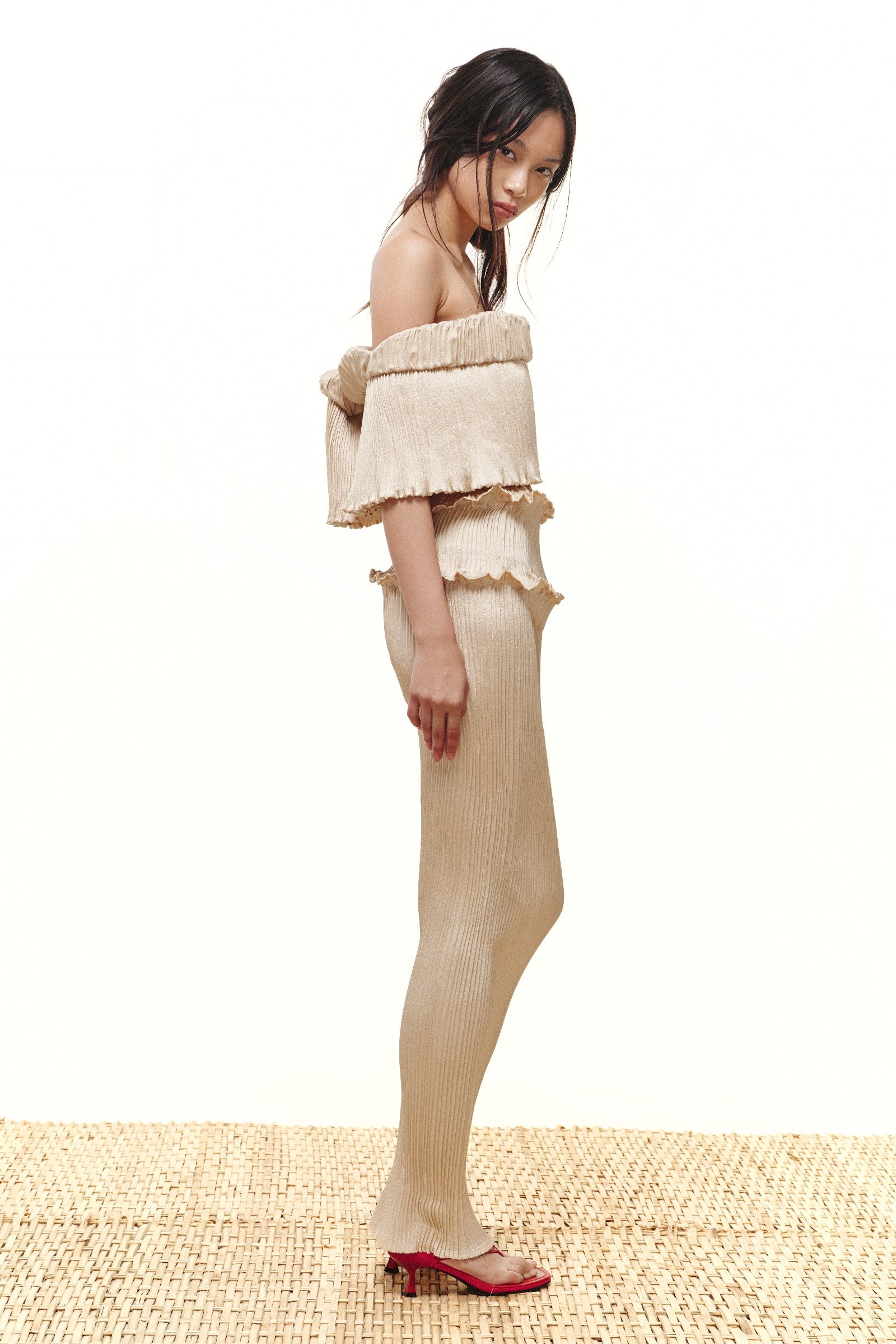 Oryelle Off-Shoulder Midi Dress