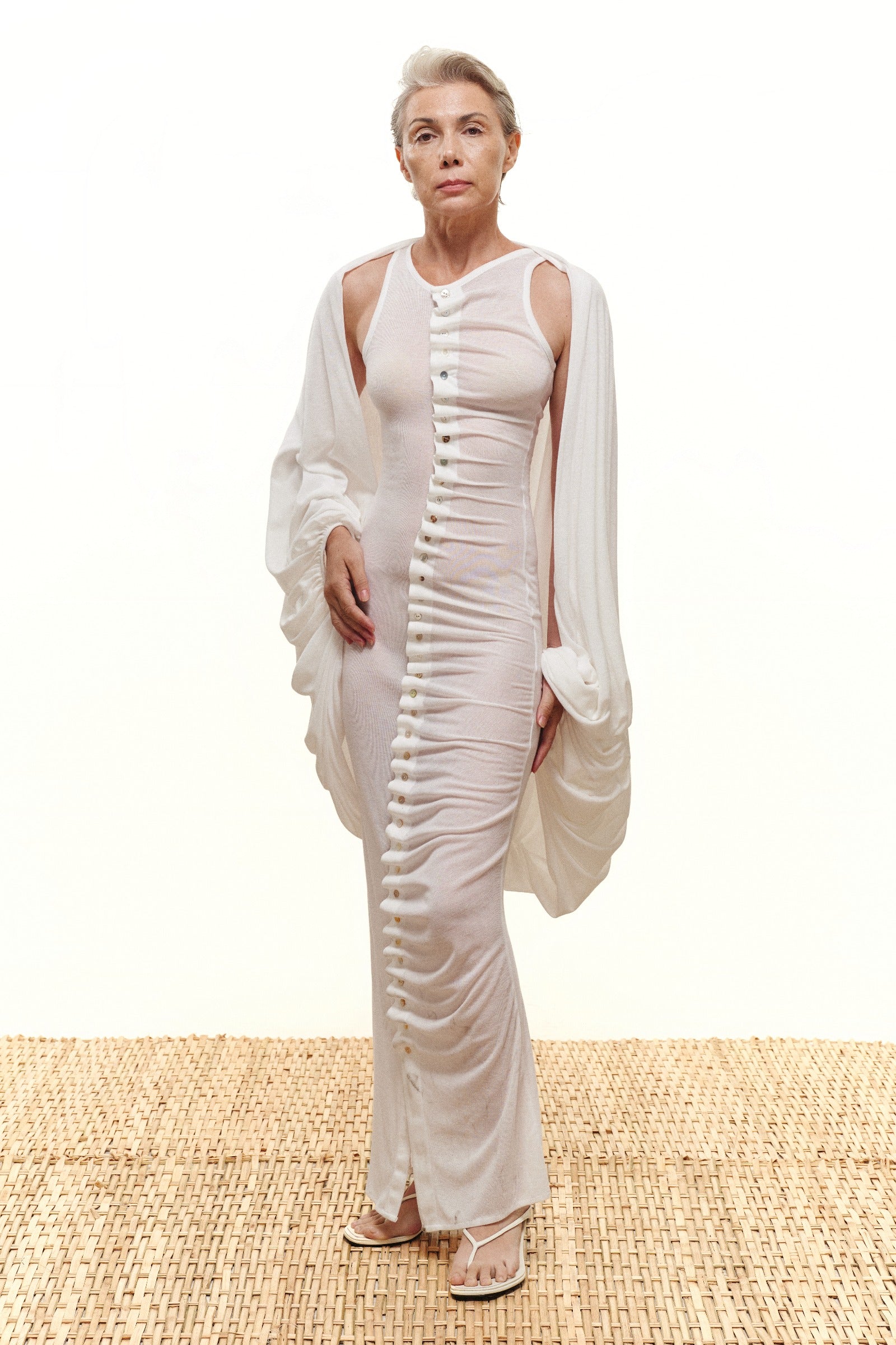 Aurelin Batwing Sleeve Coat