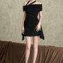 Annika A-line Extended Flap Twill Mini Skirt