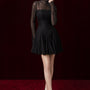 Quinn A-line Long Sleeved Voile Mini Dress